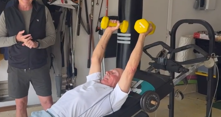 78 Years Young – Bill Hanna Rocks his Total Gym!