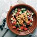 Vegan Greek Salad with Tofu Halloumi