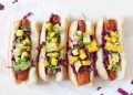 Carrot Dogs with Mango Avocado Salsa By OhMyVeggies.com