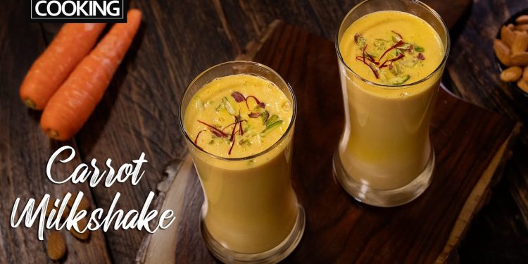 Easy Carrot Milkshake in 15 Minutes | Healthy Carrot Drinks | Milkshake Recipe | Summer Drinks