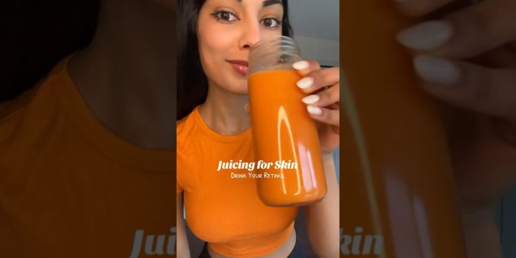 DRINK YOUR RETINOL | Juice for Glowing Skin #wellness #juicing