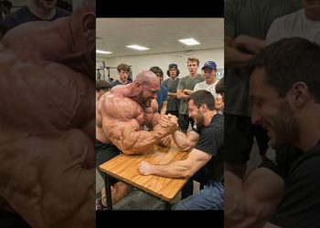 Professional bodybuilder vs amateur arm wrestler!