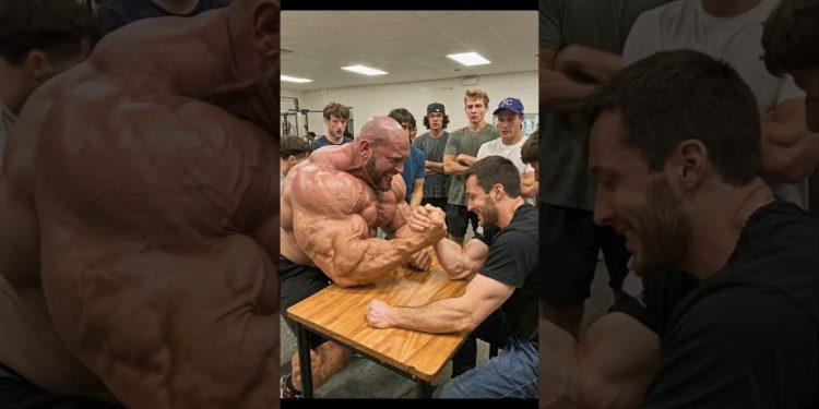Professional bodybuilder vs amateur arm wrestler!