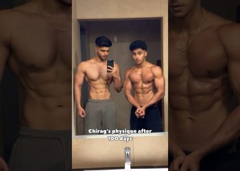 Chirag’s 100 days Transformation 💯💪🏻@Getfitwithchirag03 #shorts#fitness#gym