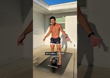 One kettlebell and twenty minutes is all you need for a solid workout. #kettlebell #fitness #workout