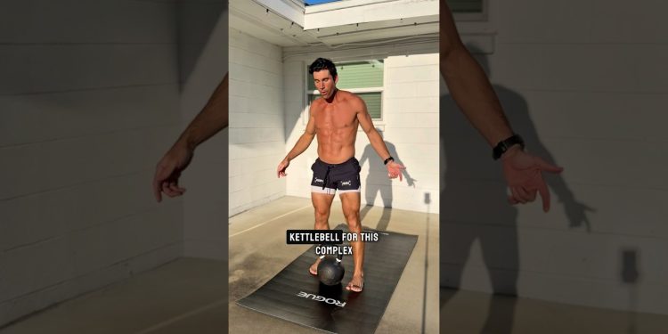 One kettlebell and twenty minutes is all you need for a solid workout. #kettlebell #fitness #workout