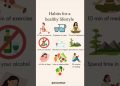 Healthy Habits to Transform Your Life | Simple Routine #healthyeating #healthylifestyle #shorts