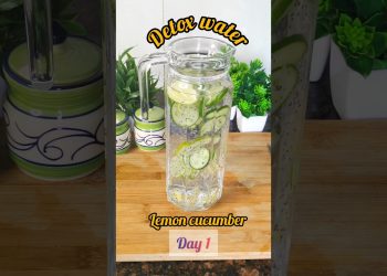 Lemon Ginger Chia Seed Detox Water Recipe | Refreshing Drink #shorts #detoxwater #healthydrink