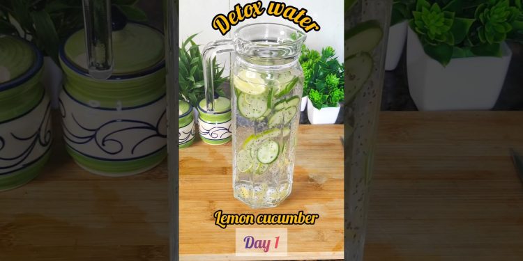 Lemon Ginger Chia Seed Detox Water Recipe | Refreshing Drink #shorts #detoxwater #healthydrink
