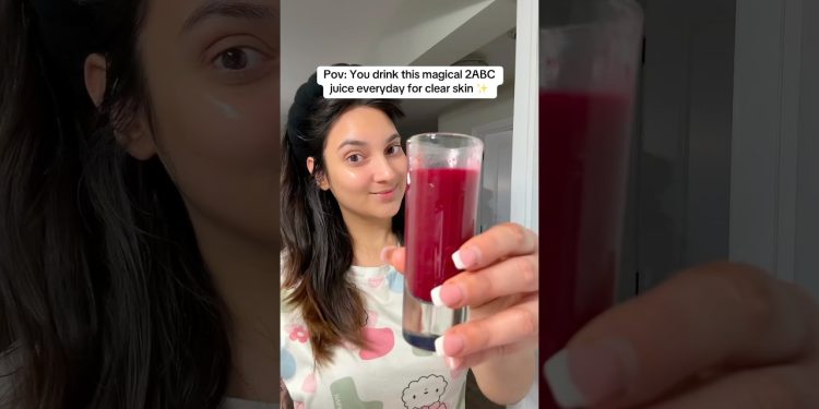 Your drink this 2ABC Juice for clear skin everyday ✨💕 #shorts
