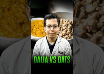 Dalia VS Oats | Which is Healthier ? | Dt.Bhawesh | #diettubeindia #dietitian #nutrition #shorts