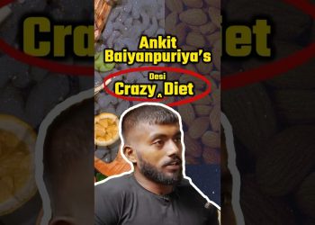 Ankit Baiyanpuriya's crazy "DESI DIET"💪 75 Hard Challenge Diet Secrets! #shorts #ytshorts