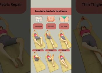 Belly Fat Exercise at Home🏠 #bellyfat #bellyfatloss #loseweight #workout #home #weightloss #fitness