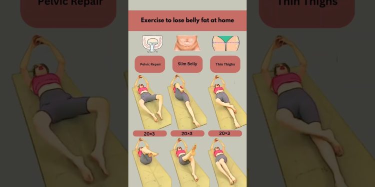 Belly Fat Exercise at Home🏠 #bellyfat #bellyfatloss #loseweight #workout #home #weightloss #fitness