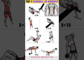 Top 7 Dumbbell Abs Workout For Stronger Core| #workout #absworkout