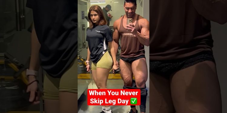 When You Never Skip Leg Day ✅ #fitness #couple #gym