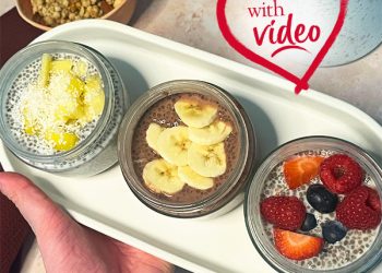 New! Chia seed pudding – three ways