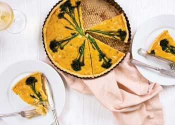 Vegan Blue Cheese & Broccoli Quiche