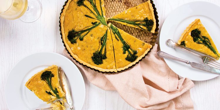 Vegan Blue Cheese & Broccoli Quiche