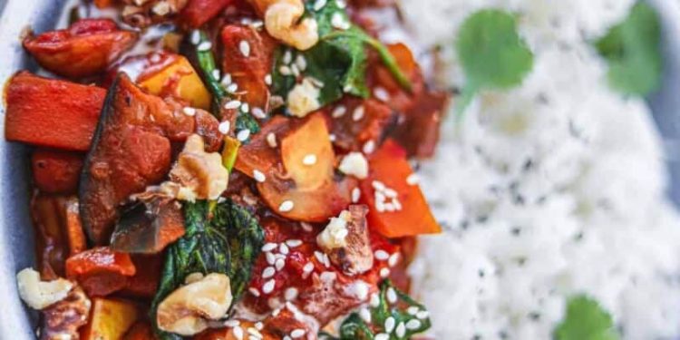 Vegan Eggplant Butternut Squash Curry