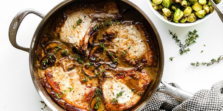 Creamy Mushroom Pork Chops | KetoDiet Blog