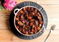 Vegan Sausage and Onion Casserole