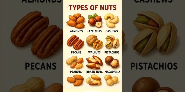 Types of Nuts | Health Benefits & Nutrition Guide #healthyeating #healthylifestyle #diettips #diet