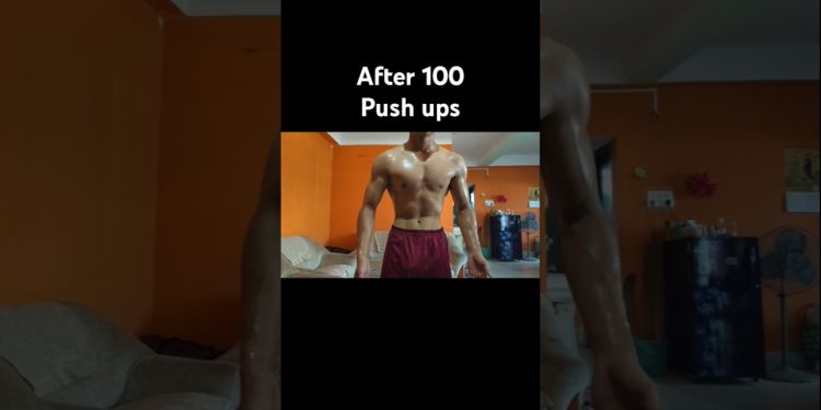 before and after 100 push ups #motivation #workout #gym #challenge #aesthetic