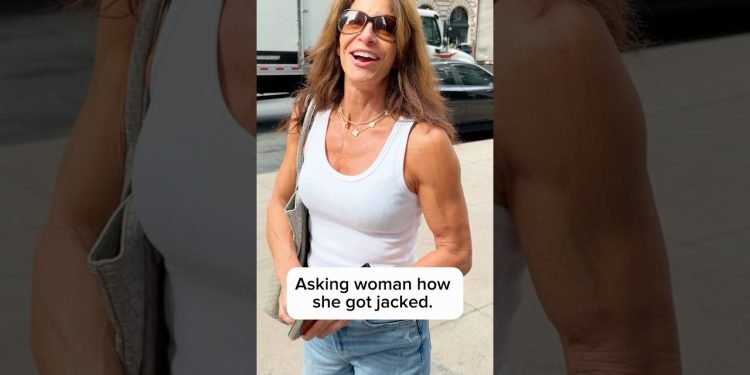 Asking woman how she got jacked. #workout #motivation #interview #fitness #nyc