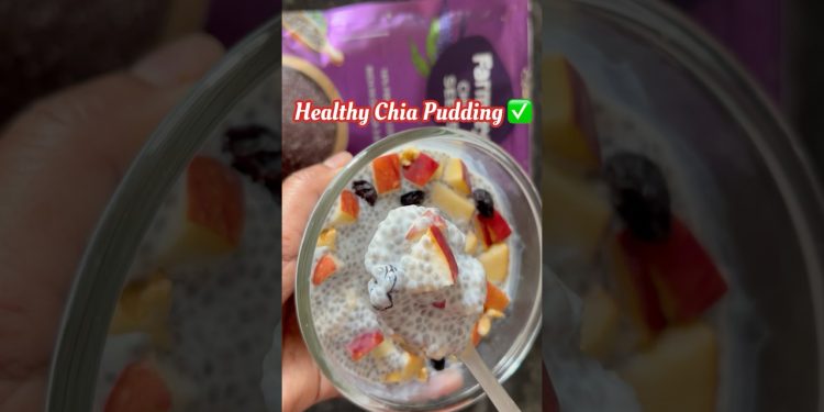 Chia Pudding for Weight loss #shortsfeed #shorts  #chiaseedsforweightloss