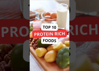 Top 10 Protein Rich Foods #protein #healthyeating #food #nutrition #diet #foodfacts #youtubeshorts