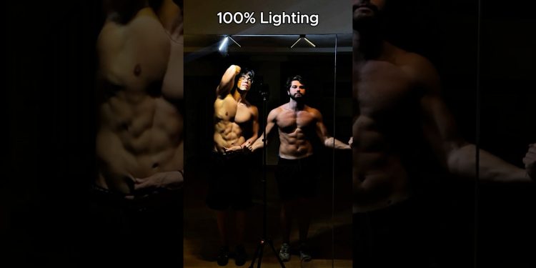 1 vs 100% lighting. Secret no one told you about #fitness #gym #gymbro #gymbros #gymrats