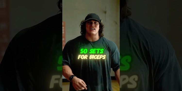 Sam Sulek Did a 50 Set Bicep Workout 💪#samsulek #workout