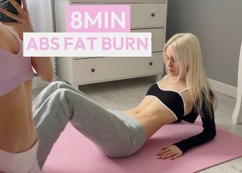 8 MIN ABS FAT BURN //  FLAT STOMACH & SMALL WAIST WORKOUT// WORKOUT AT HOME