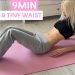 9MIN ABS & TINY WAIST WORKOUT// SMALL WAIST AND FLAT STOMACH// NO EQUIPMENT