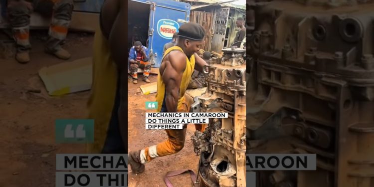 Who Is This Mechanic⁉️ #mechanic #bodybuilding #truck