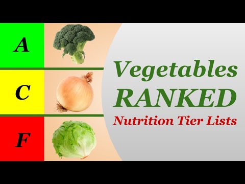 Vegetables Ranked – Nutrition Tier Lists