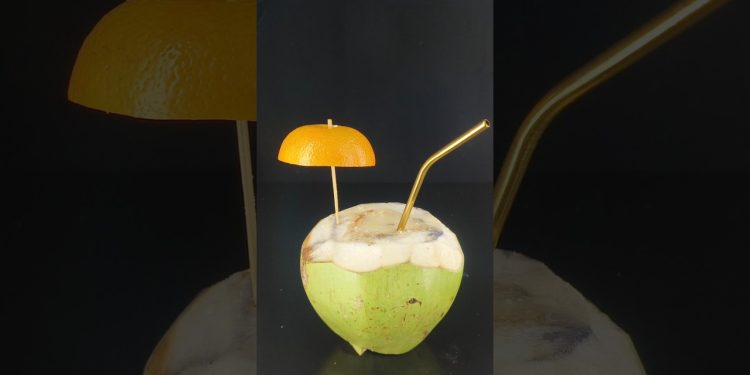 Most Refreshing Summer Drink🤤#shorts #vairal #coconut#recipe