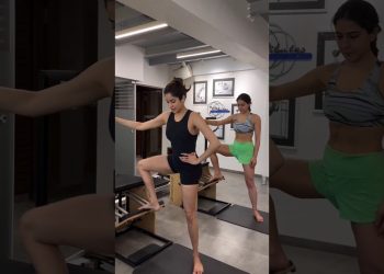 Work it out like #saraalikhan #janhvikapoor #shorts #workout #pilates #workoutmotivation