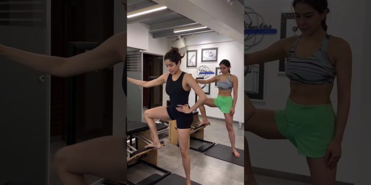 Work it out like #saraalikhan #janhvikapoor #shorts #workout #pilates #workoutmotivation