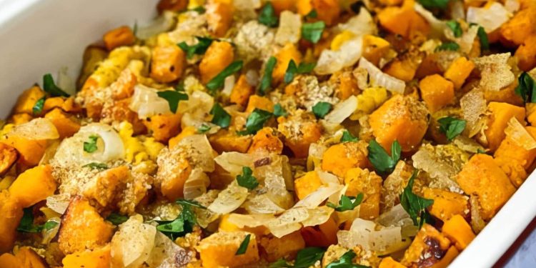 Roasted Butternut Squash and Pasta Casserole