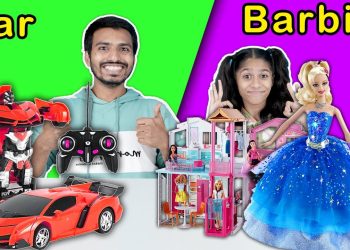 Car Vs Barbie Toys Challenge | Best Toy Showoff Challenge | Pari's Lifestyle