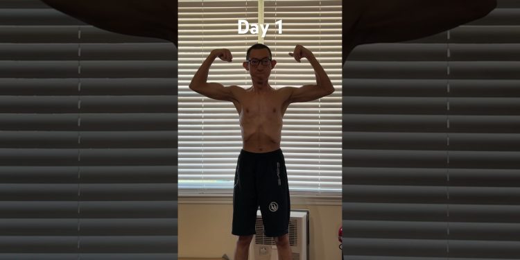 Day 1 to 30 Days Challenge #gym #fitness #bodybuilding #bulk #bulking #viral #shorts