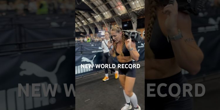 Hyrox World Record 59:03 Mins ⏱️#fitness #hyrox