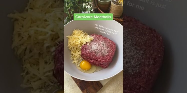 Air fryer carnivore diet meatballs #carnivorediet #shorts #keto #animalbased #lowcarb #ketomeals