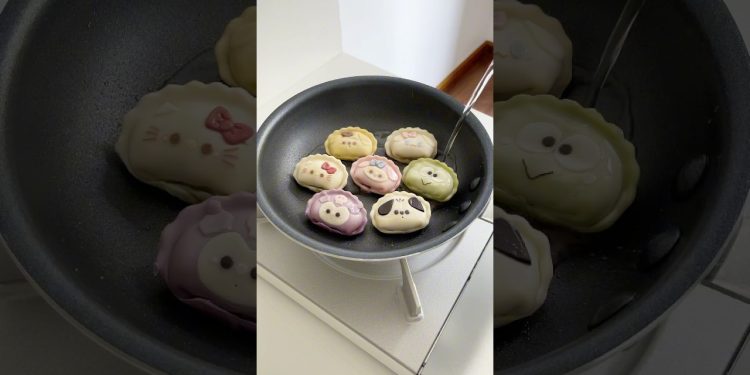 Make sanrio lunch with me #asmr #food #cooking #lunch #satisfying #lifestyle #dumplings #sanrio