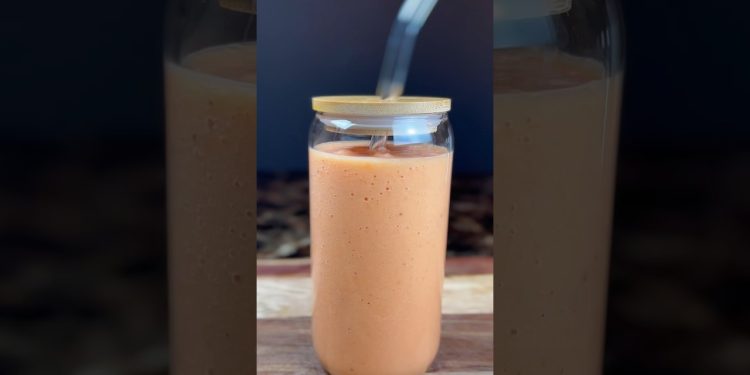 How to make Papaya Smoothie (no added sugar) #smoothie #juice #healthy #drink