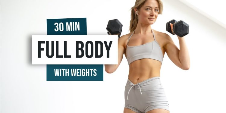 30 MIN Full Body With Weights, (ADVANCED) Dumbbell Workout At Home