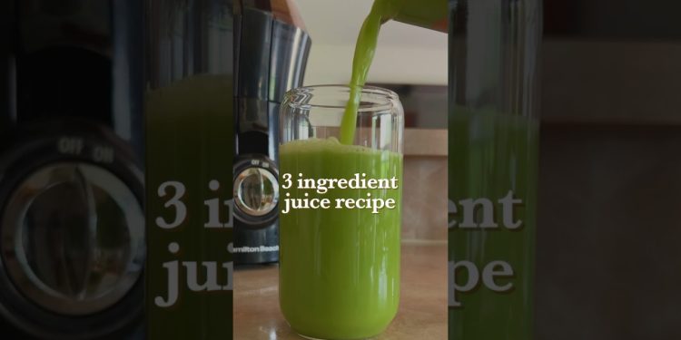 3 ingredient green juice recipe to boost your health!
