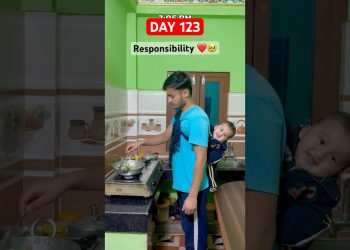 RESPONSIBILITY OF A REAL MAN ❤️😍 #struggle #motivation #lifestyle #baby #study #fitness #ytshorts